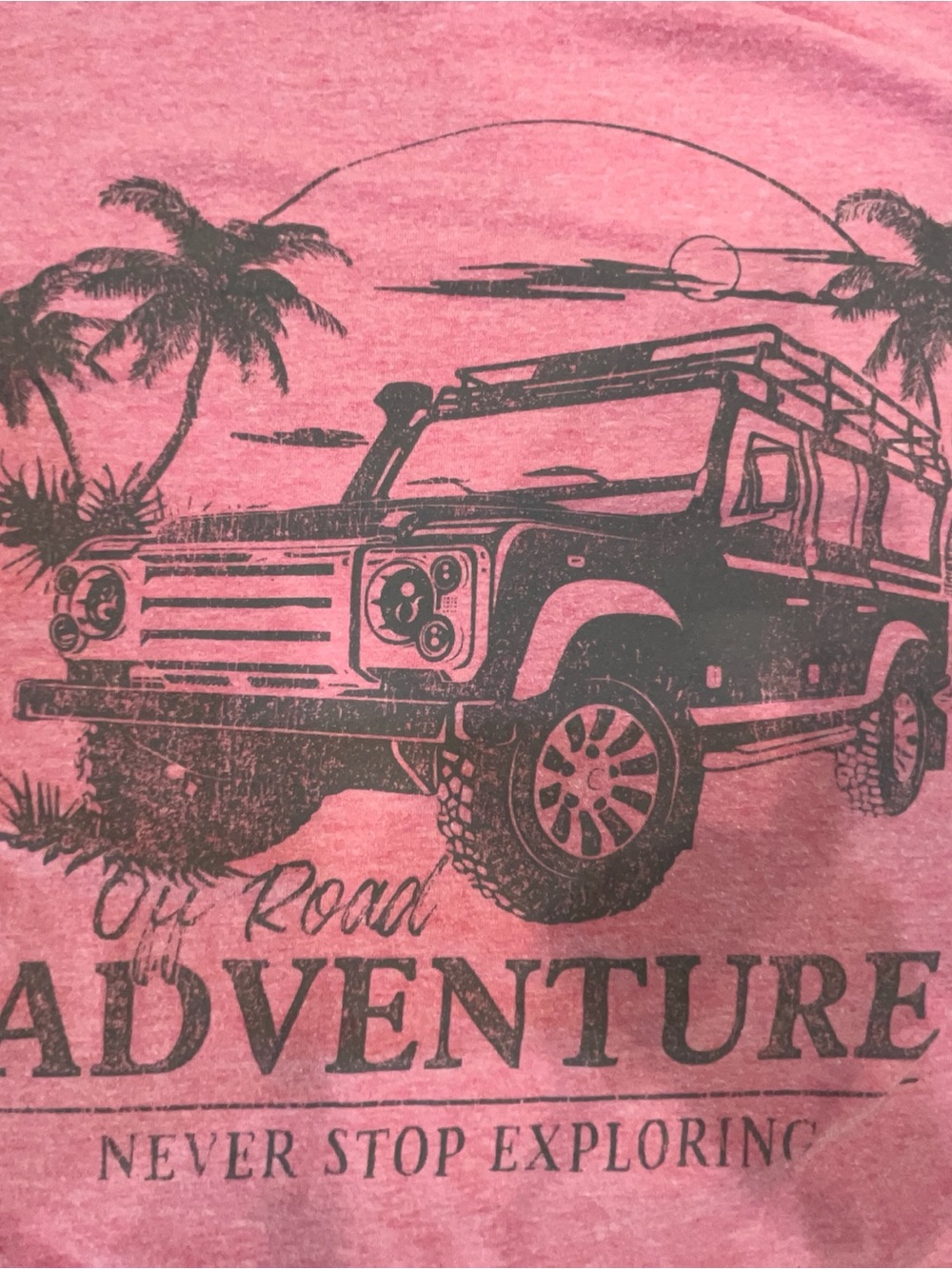 Maurices Pink Graphic Tee with Black Print